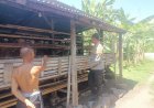 Bhabinkamtibmas-Polsek-Porong-Tinjau-Ketahanan-Pangan-Warga-Ternak-Kambing-di-Kebakalan
