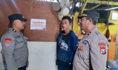 Polsek-Tanggulangin-Sebar-Himbauan-Kamtibmas-di-Tempat-Umum