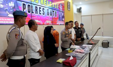 Polres-Batu-Amankan-Sejoli-Usai-Kuburkan-Janin-Hasil-Aborsi-di-Malang