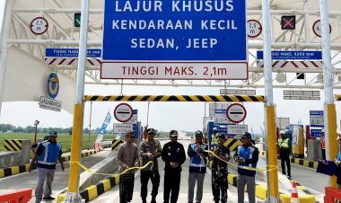 Tol-Fungsional-Gending---Kraksaan-Resmi-Dibuka,-Polres-Probolinggo-Siapkan-Pospam-24-Jam-Selama-Libur-Nataru