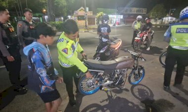 Polres-Jember-Amankan-Belasan-Motor-Tidak-Sesuai-Spektek-Terlibat-Balap-Liar
