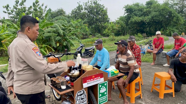 Kopi Keliling, Ajang Silaturahmi Kamtibmas Polisi bersama Petani dan Warga