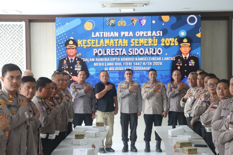 Polresta Sidoarjo Gelar Latpra Ops Keselamatan Semeru 2026