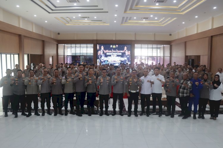 Amankan Lebaran, Polresta Sidoarjo Gelar Latpraops Ketupat Semeru 2026
