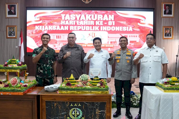 Kapolresta Sidoarjo Hadiri Tasyakuran Hari Lahir Kejaksaan RI ke-81
